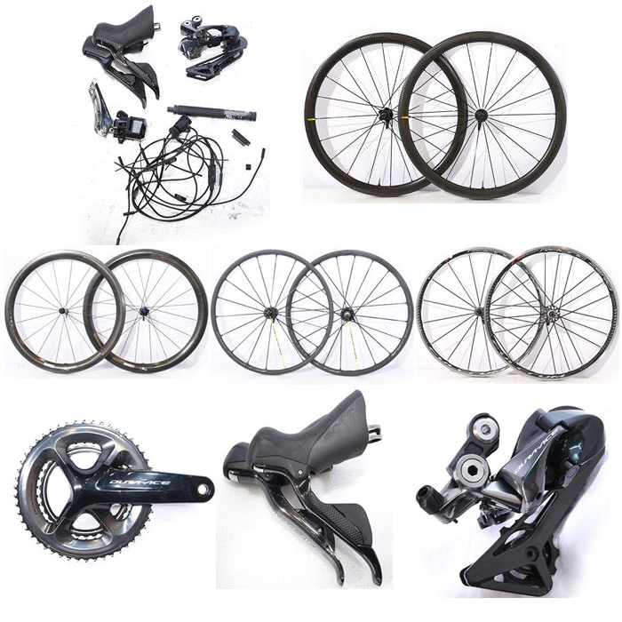 新着中古 SHIMANO DURA-ACE Di2 R9150 8点setなど中古コンポーネント